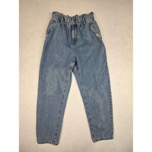 Zara Paper Bag Ankle Jeans Size 4